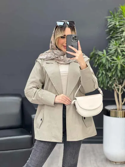 مانتو لینن سرشانه ژیله