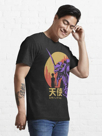 تیشرت طرح نئون جنسیس | Neon Genesis Evangelion Retro Vintage Essential T-Shirt کد 221008