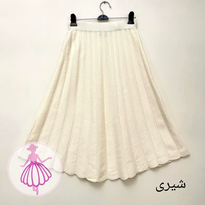 دامن بافت خارجی نیم کلوش در رنگبندی متنوع(کد1424)