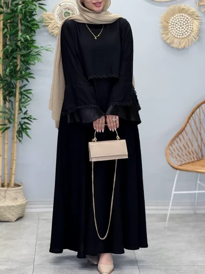 3388-عبای دوتیکه پاپیون