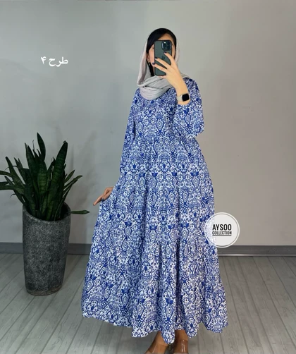 پیراهن طرحدار مزونی54