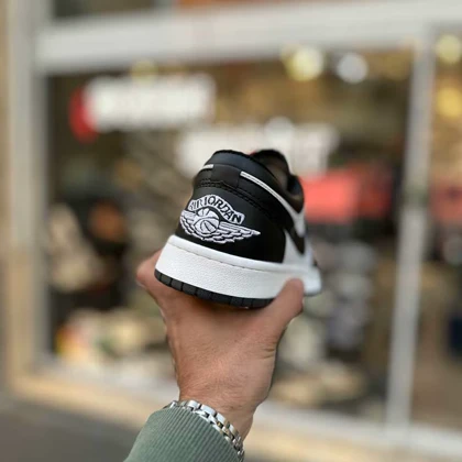 کتانی جردن 1 Low مشکی سفید کد 6078