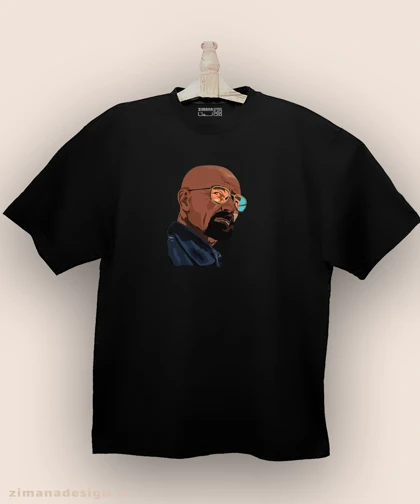 تیشرت لش مردانه و زنانه طرح بریکینگ بد شخصیت والتر وایت کد 883