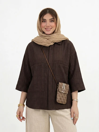 شومیز ینزی راه راه دوجیب