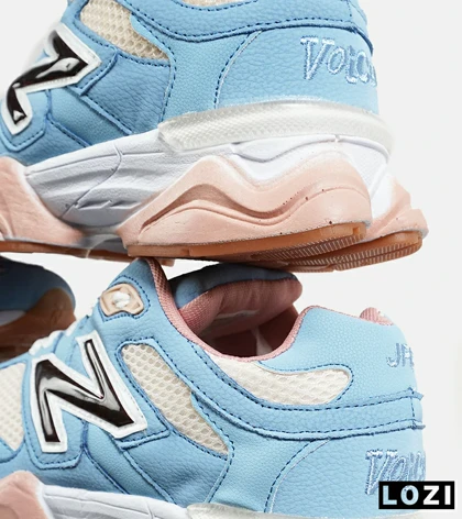 کفش کتانی مردانه و زنانه آبی کرم گلبهی NEW BALANCE 9060