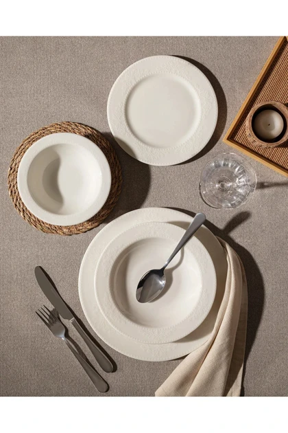 سرویس غذاخوری 6 نفره Madame Coco مدل Relief Bone China