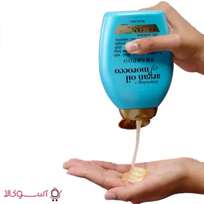 شامپو او جی ایکس مدل روغن آرگان argan oil حجم 385 میل