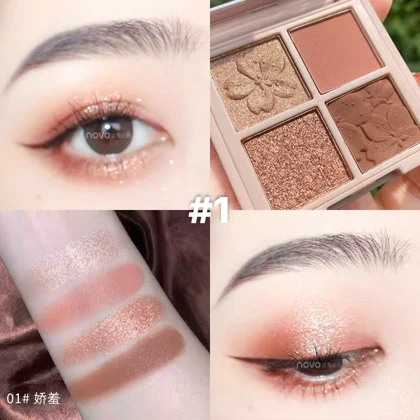 پالت سایه چشم 4 رنگ NOVO Sakura Story