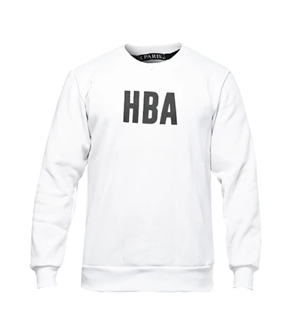 بلوز دورس مردانه یقه گرد سفید H B A