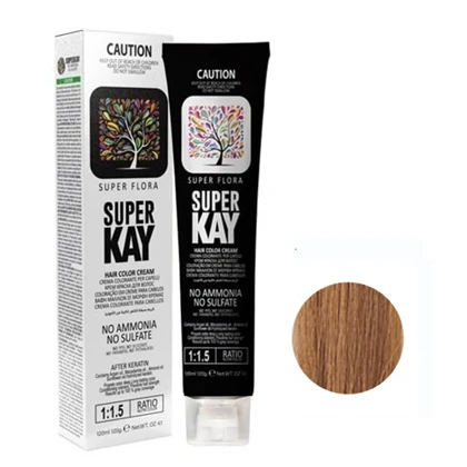 رنگ مو بدون آمونیاک سوپرکی رنگ شماره 8.0 light Blonde بلوند روشن 120 میل