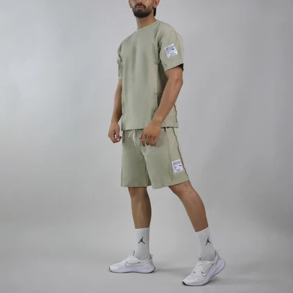 ست تیشرت و شلوارک اسپرت دنیم ور مدل HZ-202 سدری