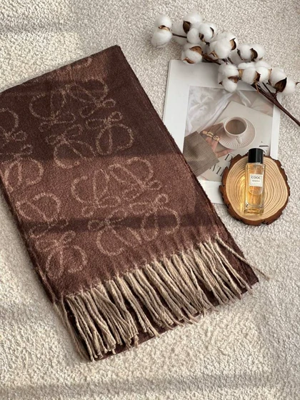 شال وارداتی قهوه ای میکس کد 400