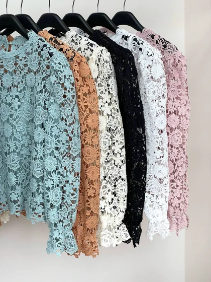 ست تاپ و شومیز دانتل مدل 2 کد 3508