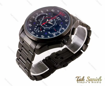 ساعت تگ هویر مرسدس بنز مردانه مشکی بند فلزی Tag-2960-G