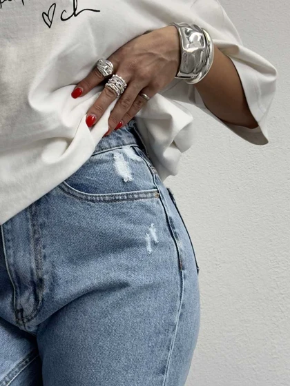 شلوار جین مام