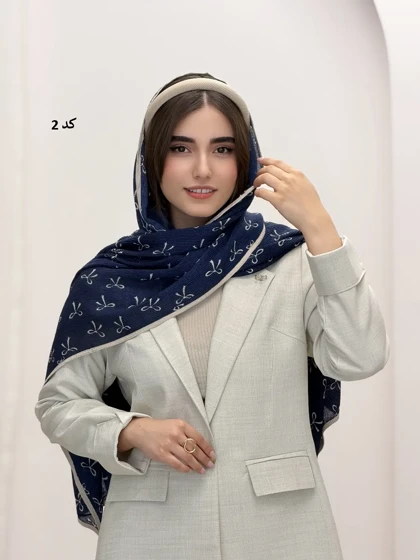 6927-شال نیلوفر