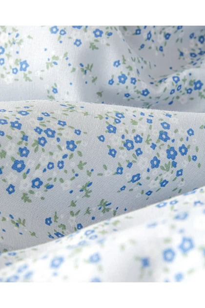 سرویس روتختی دو نفره English Home مدل Tiny Blooms چاپی - آبی