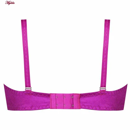 ست شورت و سوتین زنانه فنردار سرخابی پانیذ کد 9028