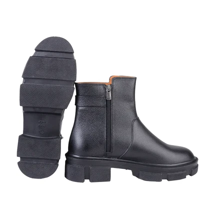 بوت چرم بغل سگک زنانه 6003