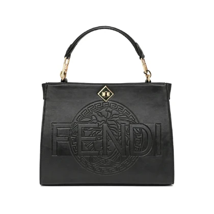 کیف چرم وارداتی fendace بزرگ مشکی / فنداسه