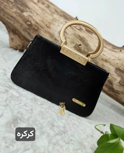 کیف مجلسی مدل فشن طلایی ورنی