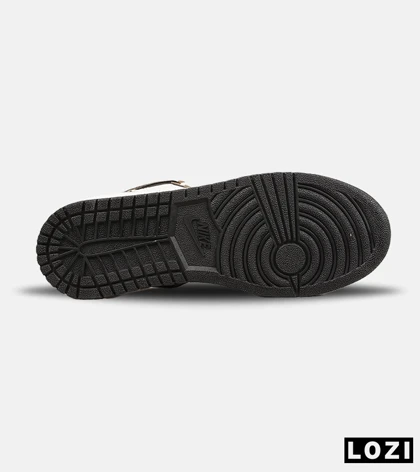 کفش کتانی ساق‌دار مردانه و زنانه سفید قهوه ای مشکی NIKE travis scott مدل 8338