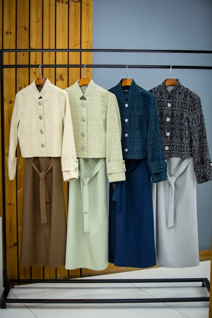 مانتو 2 پی اس ژاکارد مصری