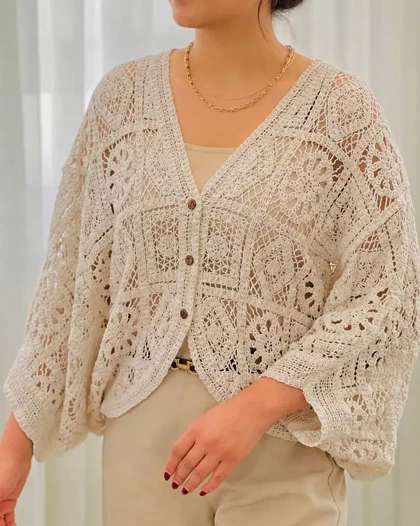 کت قلاب بافی گرم بالا کد 5644
