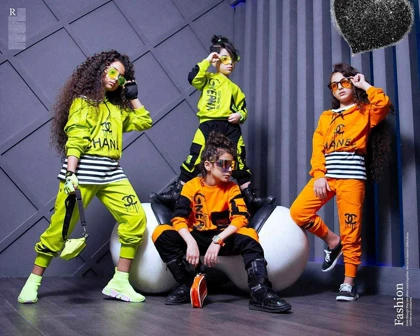 ست سه تیکه فشن وشیک برای بچه ها مدلCHANEL