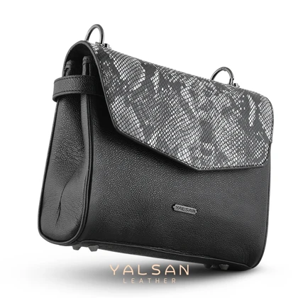 کیف دوشی و دستی زنانه چرم یلسان مدل ماژولار ستا کد 214-MC