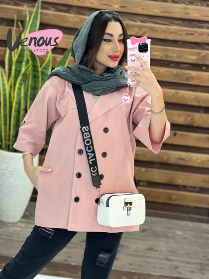 مانتو لینن هشت دکمه