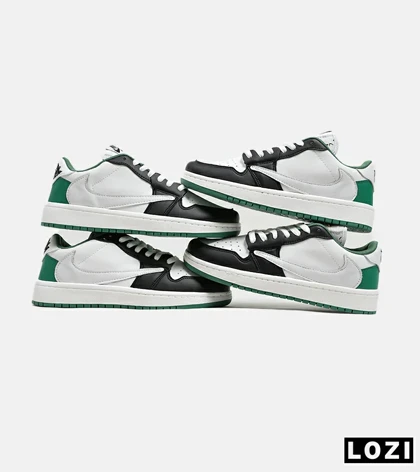 کفش کتانی مردانه سفید مشکی سبز NIKE travis scott