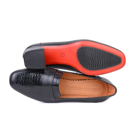 کفش چرم پاشنه‌دار زنانه 543