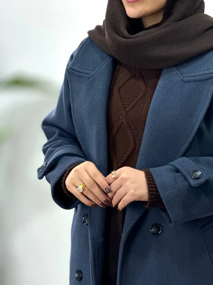 پالتو فوتر بلند آستردار بهگل