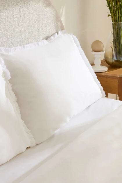 سرویس روتختی دو نفره Karaca Home مدل Ella Krep پنبه‌ای - سفید