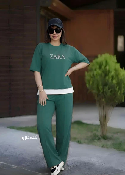 ست تیشرت و شلوار زنانه مدل wcs024