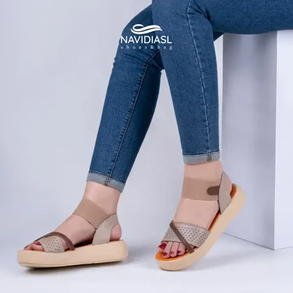 کفش زنانه چرم تابستانی کد 2041004