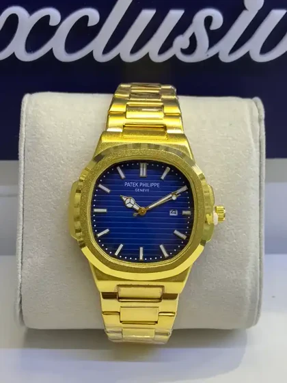 ساعت پتک فیلیپ مردانه pk -4912 در 2 مدل با بند طلایی