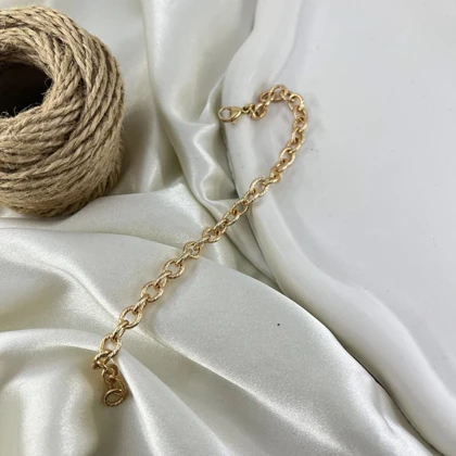 دستبند زنانه ژوپینگ مدل زنجیری روکش طلا