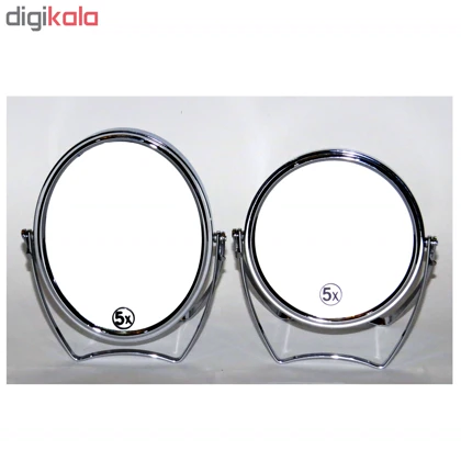 آینه آرایشی رومیزی کوچک کد J01 با بزرگنمایی 5x