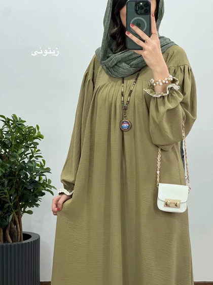 مانتو عبایی بلند رایلی 5 کد 3026