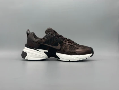 کتانی نایکی وی 2 کی ران قهوه ای سفید/Nike v2k
