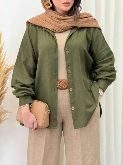 مانتو بغل سه دکمه گیتی