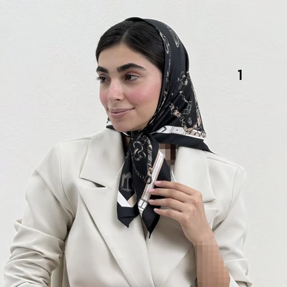 مینی اسکارف زنانه تویل طرحدار | آی بولک
