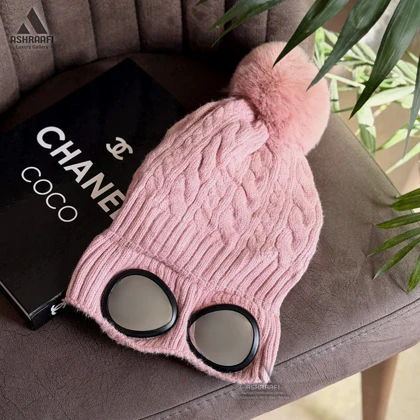 کلاه بافتنی عینک دار Beanie Hat HA161