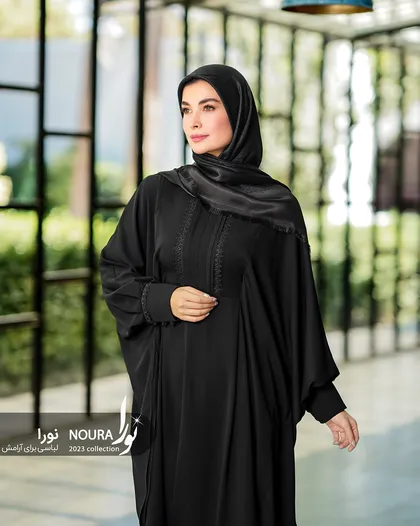 عبا صدف کوتاه مشکی