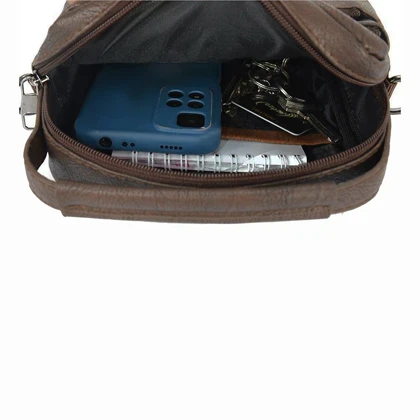 کیف رودوشی چرمی گوگانا مدل GOOGANA - GOOG404