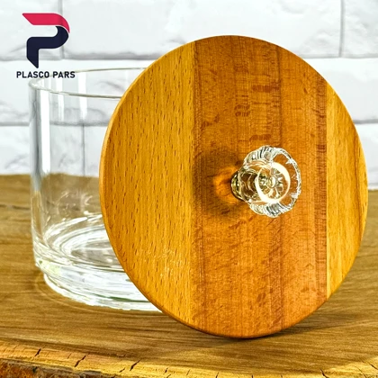 شکلات خوری اکرولیک 1 طبقه درب چوبی لیمون