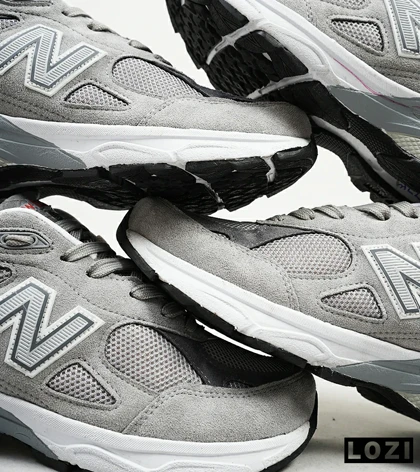 کفش کتانی سبز طوسی NEW BALANCE 990