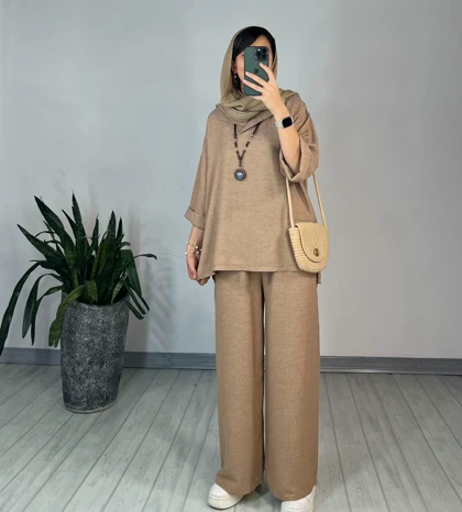 ست تونیک و شلوار تافته 3